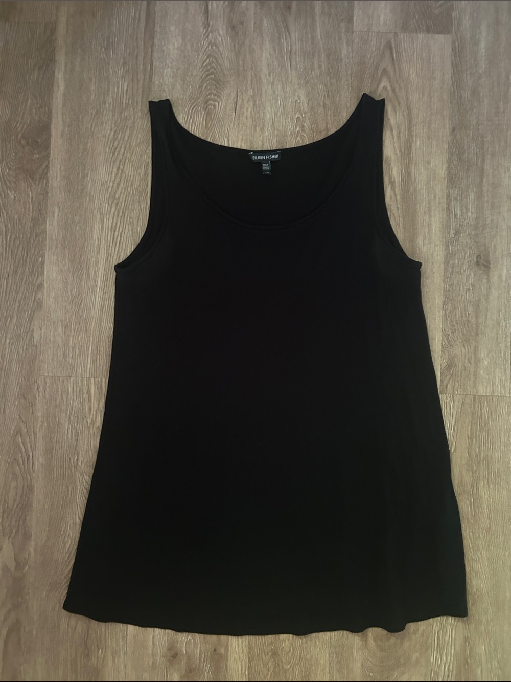 Eileen Fisher Black Scoop Neck Tunic